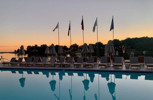 Irvington Hotel | Modern Room Great for Couples Looking for Quiet Comfort + Seasonal Pool Access