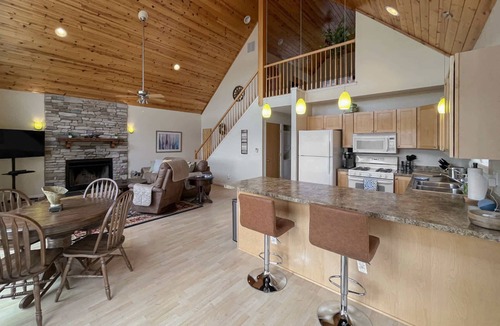 High View Cabin | Mountain chalet w/deck, grill & fire pit