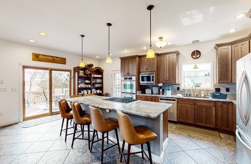 Livingston House | Nature lover's lakefront home with a beach, dock, fire ring, & more