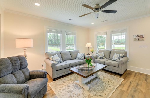 New Bern House | New Bern Vacation Rental on Farm w/Fire Pit!