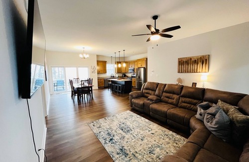 Bumpass House | NEW Lakefront Home, Hot Tub, Kayaks, Game room, Firepit
