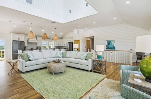 Pine Island House | Newbern - New Cons. Semi Oceanfront in Corolla with Fire Pit, Elevator, Hot Tub and More!