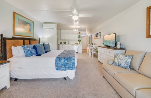 Napili Condo | NS C120 Remodeled Studio w Patio Pool Hot Tub