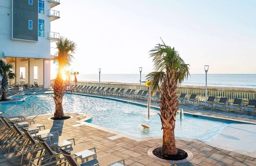 Downtown Myrtle Beach Resort | Ocean Enclave - Luxury on the boardwalk, large balcony, ocean views, and Pier 14