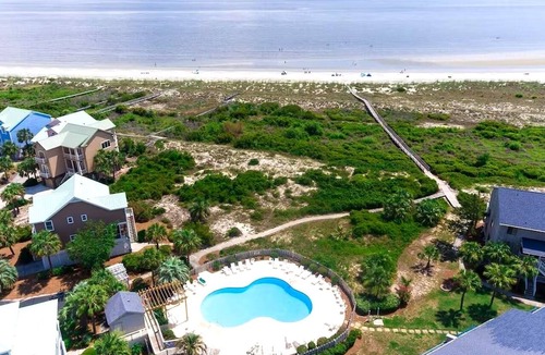 Oceanmarsh Subdivision Condo | Ocean Front & Pool View. Hunting Island Pass Included