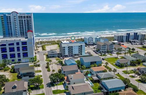 Cherry Grove Beach House | Ocean Terrace Modern Villa Steps to Sea