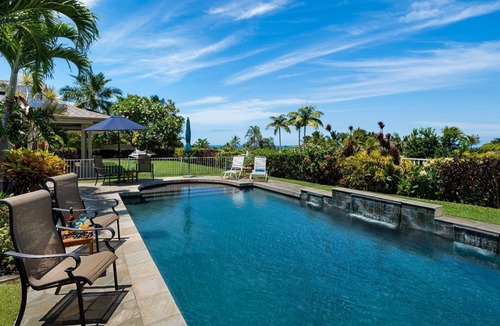 Kailua-Kona House | 🏖️Ocean View | AC | Child Friendly | Private Salt Water Pool