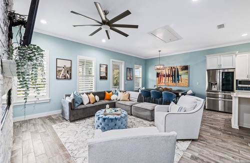 Jacksonville Beach House | Ocean View Bliss | Steps to Beach + Golf Cart