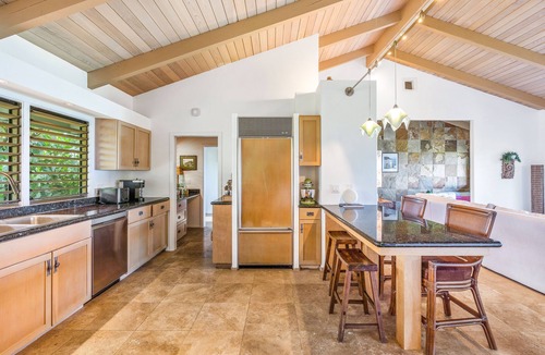 Kalihiwai House | Ocean View Estate w/AC & Pool, Close To Beach