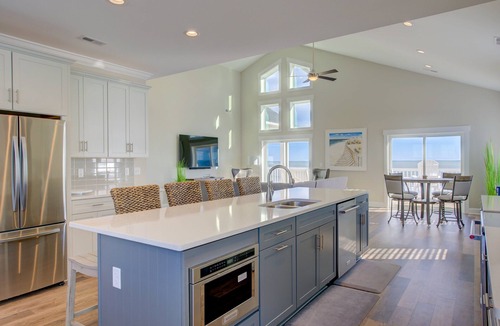 North Topsail Beach House | Ocean-view beach home with private hot tub, elevator & pool access- dog-friendly