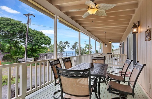 Kahaluu Bay Condo | 🏖️Ocean View | WIFI | Steps to Snorkeling Beach