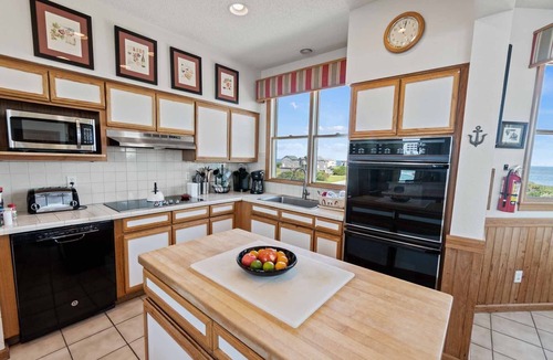 Frisco House | Oceanfront Home w/Private Pool, EV Charger, Hot Tub, Tiki Bar, and Game Room