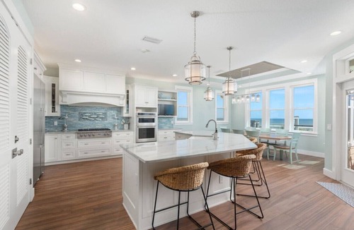 St. Augustine Beach House | Oceanfront Villa - Pool, tiki bar, private beach walkover