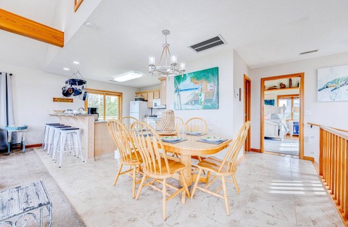 Frisco House | Oceanside Home with Hot Tub, Game Room, Cargo Lift, and Wet Bar