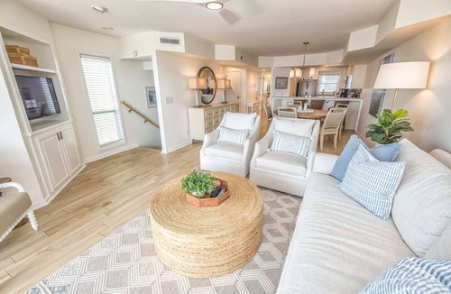 Wrightsville Beach House | Oceanside Oasis: Oceanfront Family Friendly Luxury Duplex Parking For 2-3 cars