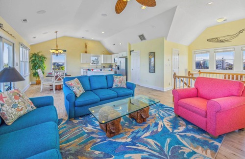 Salvo House | Oceanview Dog Friendly w/Private Pool, Hot Tub, Game Room, and Home Theaters