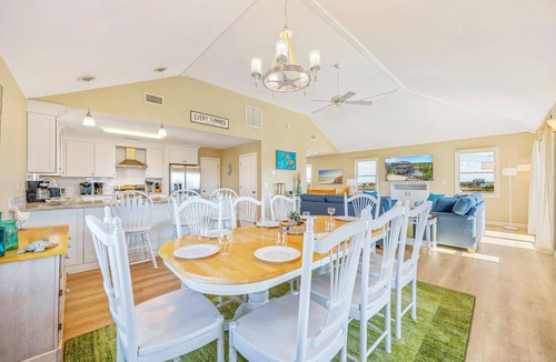 Hatteras House | Oceanview Home w/Private Pool, Hot Tub, Elevator, Game Room, Boardwalk to Beach