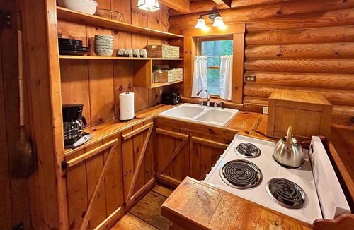Benton Cabin | Ocoee Log Cabin steps from Ocoee in resort village