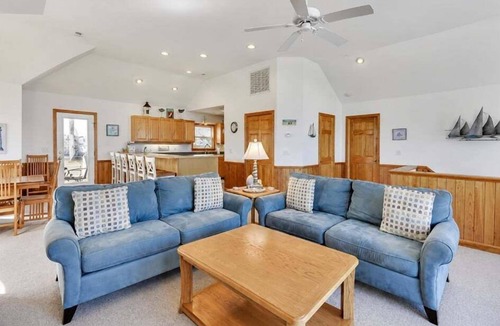 Whalehead Beach House | ONLY 500 feet to beach with views of ocean and sound! Pool, HotTub, Pets