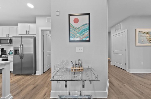 Deerwood Apartment | Palm Paradise: Tropical 2BR/2BA with Pool & Gym