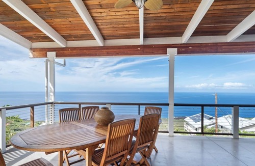 Kona Paradise House | Panoramic Coastline Views In a Creative Tri Level Home