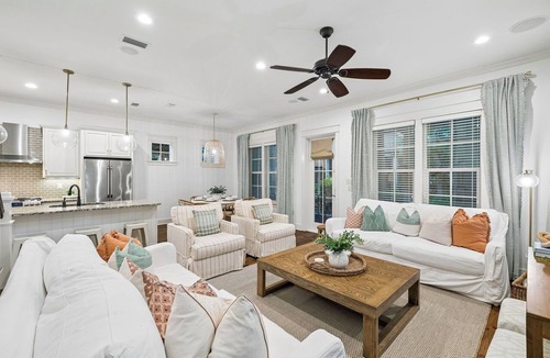 WaterSound West Beach House | Pet-Friendly Luxe Getaway w/Chef’s Kitchen, Bikes, Porch, & Easy Access to Beach