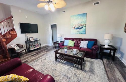 Cedar Point House | Pets welcome in a spacious 1 bedroom with a fenced in backyard and treadmill