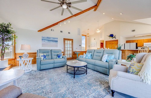 Avon House | Premier Oceanfront Dog Friendly w/Pool, Hot Tub, Elevator, Game & Media Rooms