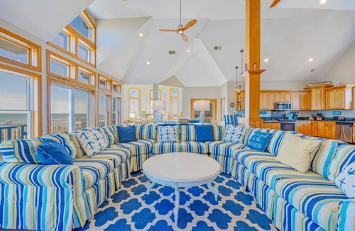 Frisco House | Premier Oceanfront w/Pool, Hot Tub, Elevator, Game and Theater Rooms, Tiki Bar