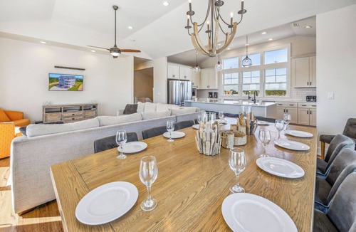 Salvo House | Premier Oceanview DogFriendly w/Pool, HotTub, Elevator, Outdoor Lounge, Theater