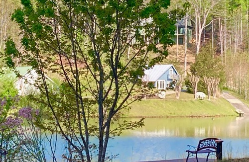 Saluda House | Private 1940s Barn Private Lake Firepit