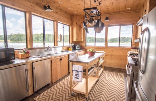 Rupert House | Private 70 Acre Lake, 50 acres land, 5 Glamping Tents, 1 Cabin, Lakefront Dock