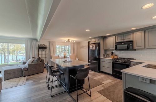 Harrison House | Private Beach on Budd Lake Game Room Kayaks Fire Pit Sleeps 12+