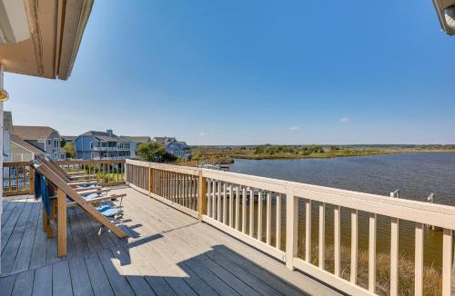 Ocean City Beach House | Private Hot Tub & Dock: North Topsail Beach Home