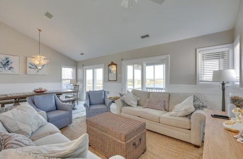 Ocean City Beach House | Private Hot Tub & Dock: North Topsail Beach Home