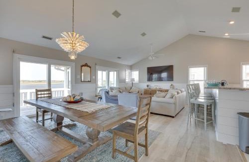 Ocean City Beach House | Private Hot Tub & Dock: North Topsail Beach Home