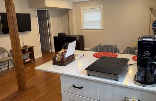 Arlington Apartment | Private Lower Suite With Walkout Patio Facing Park