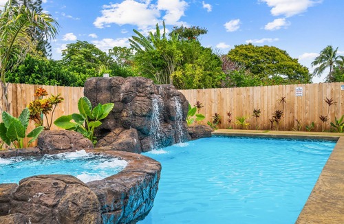 Princeville House | Private pool and jacuzzi oasis; walk to the beach, golf, restaurants, shopping