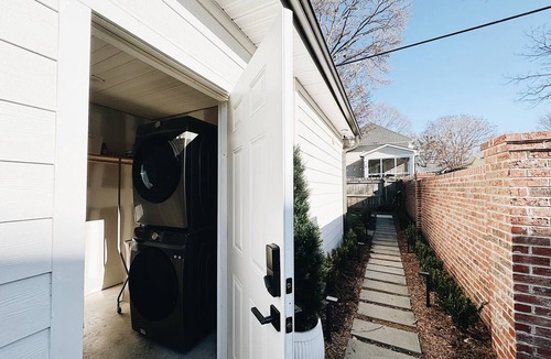 Greenville Apartment | Quaint Garden Cottage ~ 2 miles to Downtown Greenville!
