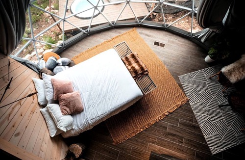 Oatmeal Cabin | Quality Time in Nature: Marble Falls Luxury Glamping for Families