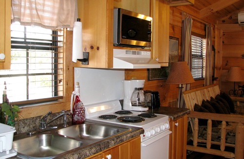 Altamont Cabin | Real Logs-1BR, sleeping loft & futon-sleeps 6. Riverside w/Hot Tub