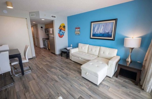 Downtown Myrtle Beach Condo | Remodeled 5th Floor Condo All Tile Near Boardwalk!