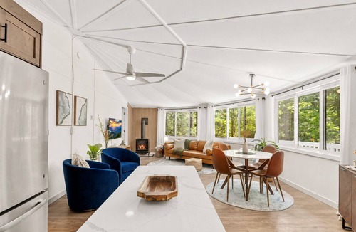 Banner Elk House | Round Cabin with Firepit near Boone/Blowing Rock/Banner Elk/Ski Slopes/App State