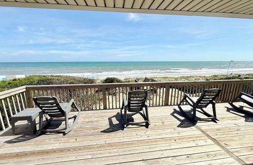 Indian Beach House | Salty Haven - Endless Views- Private Beachfront House & Pool- 7 Bedroom + 5 Bath