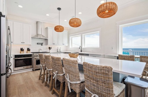Oak Island House | Seaside Delight: Luxury Oceanfront Home with Pool, Elevator