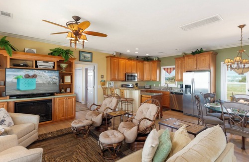 Holden Beach House | Seaside Luxury at "East Palm Beach" Oceanfront Oasis with Elevator and Dual Living Spaces!