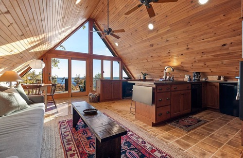 Sewanee Cabin | Secluded A-Frame Cabin w/Sunset Mountain Views