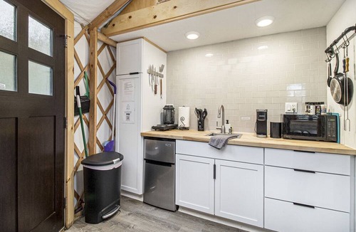 Sears Cabin | Secluded Off-Grid Yurt with Forest Views Near Trails in Sears, Michigan