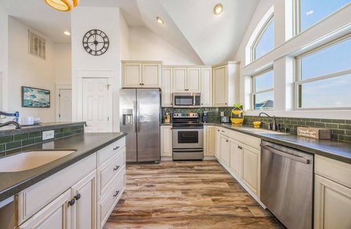 Salvo House | Semi-Oceanfront Dog Friendly, Accessible w/Pool, Hot Tub, Elevator, Game Room