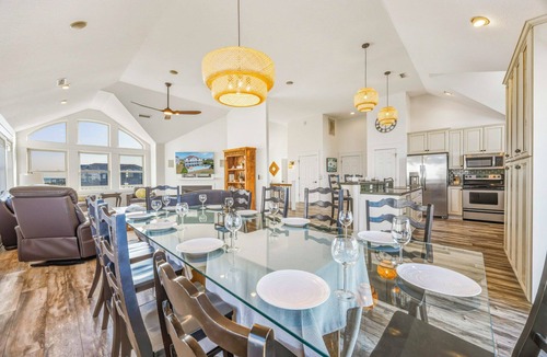 Salvo House | Semi-Oceanfront Dog Friendly, Accessible w/Pool, Hot Tub, Elevator, Game Room